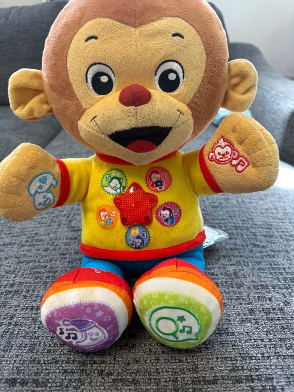 VTech Chat and Learn Reading Monkey Interactive Plush Toy